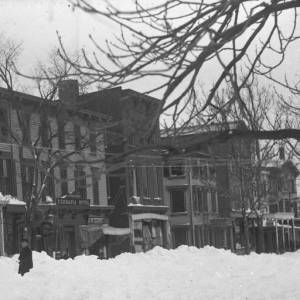 The Germania Hotel after the Blizzard of March 1888.